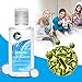 Hand Sanitizer Travel Size 50ml, Refillable Bottles. Easy Open Pop Top,Alcohol-Free,Lasting Protection, Effective Kills 99.99% of Germs,Bacteriostatic Gel Wash-Free Antibacterial Hand Sanitizer