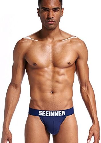 XINHUXIN Mens Underwear Low Waist Solid Color Shorts Word Underpants Soft Thong Briefs Panties Triangle Briefs