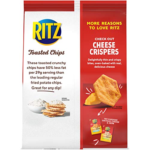 RITZ TOASTED CHIPS ORIGINAL CRACKERS, PARTY SNACKS, 8.1 OZ