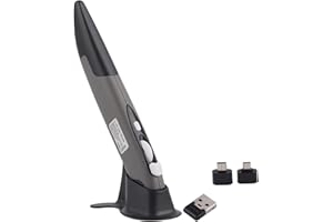 2.4GHz Wireless Optical Pen Mouse, 500 1000DPI for Smooth Control with Power Saving Auto Off, for Computer Laptop Handwriting