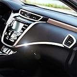 Kust ZK38421w Car Interior Central Console Panel Cover Trims(Pack of 2 Pieces Stainless Steel Trims Fit for Installed Size)