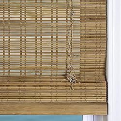 Arlo Blinds Cordless Tuscan Bamboo Roman Shades