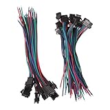Aketek 20 Set Connector Male Female 4 Pin for 5050/3528 RGB Led Strip Dia 1.6mm