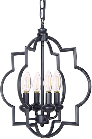 Amazon Com Homenovo Lighting Foyer Lantern 4 Light Chandelier