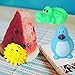 rainbow yuango Pack of 30 Mini Colorful Animals Rubber Bath Toys Cute Rubber Assorted Wildlife Animal Characters for Baby