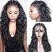 Sunwell Human Hair Wigs for Black Women Virgin Brazilian Lace Front Wigs Human Hair with Baby Hair Water Wave 130% Density Natural Color 16inch