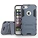 For iPhone 7 Armor Case with Kickstand, Moonmini Shockproof Anti Slip Ultra Slim Light Weight Back Cover TPU + PC Dual Layer Hybrid Protective Case with Build-in Stand (Dark Navy)