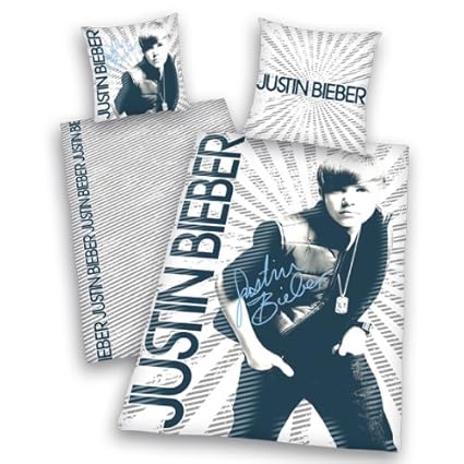 Herding 440802064 Bettwäsche Justin Bieber, Kopfkissenbezug: 65 x 100 cm + Bettbezug: 160 x 210 cm ( Schweiz ), 100 % Baumwol