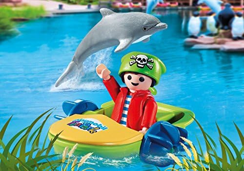 Playmobil Fun Park Boy with Boat and Dolphin CHarity Ein Herz für Kinder