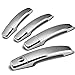 For Cruze/Malibu/Sonic/Regal 4pcs Exterior Door Handle Cover with Driver Side Keyhole (Chrome)
