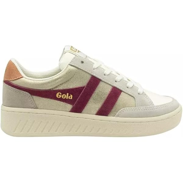 Amazon.com | Gola Women's Grandslam Trident White/Evergreen/Sun 6
