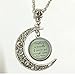 Charm Crescent Moon Ginny Weasley Quote Necklace - Harry Potter Jewelry and Necklace Gifts