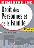 Mementos Lmd-Droit des Personnes et de la Famille,11eme Edition by 