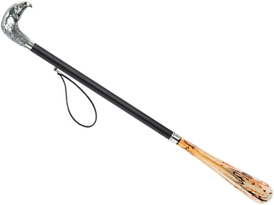 FootFitter Deluxe Longhandled Shoe Horn 28" Long Nickel Plated (Bald