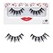 LashXO Lashes- Starla - 3 Packs Premium Quality False Eyelashes- High Quality Compare to brand Make up Lashes