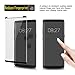 FOOING z012 92716 Screen Protector Tempered Glass Full Coverage 3D Curved Crystal Case Friendly Bubble-Free Anti-Scratch for Samsung Galaxy Note 8 - Black (2017)