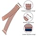 Amberwin Compatible with Apple Watch Band 42mm 38mm 44mm 40mm, iWatch Bands Stainless Steel Milanese Loop with Magnetic Closure for Apple Watch Series 4 3 2 1 (Rose Gold, 42/44mm)