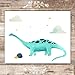 Dinosaur Wall Decor Art Prints (Set of 6) - Unframed - 8x10s | Educational Prehistoric Decor for Kids' Rooms | Wall Decor for Boys and Girls Bedrooms or Nurseries | Bathroom Pictures Wall Decor