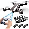 S105 PRO Drone GPS 5G Wifi Professional 4K HD Double Camera Brushless Motor Drones Stabilier, Drone for Adult with 3…