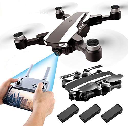 S105 PRO Drone GPS 5G Wifi Professional 4K HD Double Camera Brushless Motor Drones Stabilier, Drone for Adult with 3…