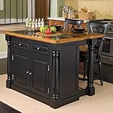 Home Styles Monarch Slide Out Leg Kitchen Island with Granite Top