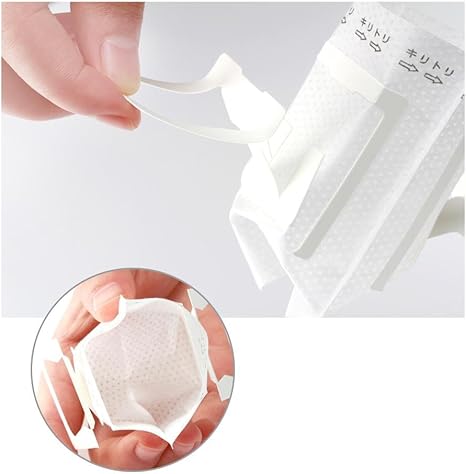 100 Stück Kaffeefilter Camping - Tropfkaffeebeutel Mit Aufhängeöhrchen