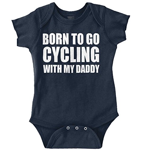 Cycling Daddy New Parents Baby Shower Gifts Funny Saying Baby Onesie Bodysuit