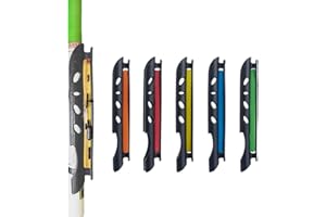 SUPERFINDINGS 20Pcs Tenkara Line Keeper Fishing Rod Bobbin Winder Fishing Rod Attaching Line Holder Bobbin Feet Hand Winder Fishing Maintenance Tools Clip on Rod Fishing Tackle