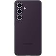 SAMSUNG Galaxy S24 Silicone Phone Case, Protective Cover with Color Variety, Smooth Grip, Soft and Sleek Design, Snug Fit, US Version, EF-PS921TEEGUS, Dark Violet