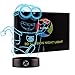 3D Optical Illusion Night Light - 7 LED Color Changing Lamp - Cool Soft Light Safe For Kids - Solution For Nightmares - Despicable Me Minion
