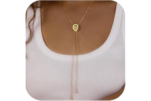 OLYNZO Western Cowgirl Hat Necklace for Women Gold Silver Dainty Bolo Tie Cowboy Necktie Accessories Small Charm Pendant Adjustable Long Chain Y Necklaces Trendy Country Jewelry Gifts