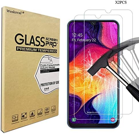 Weskoval For Samsung Galaxy M30S (6.4) Tempered Glass, [2 Pack] Screen Protector For Samsung M30S Clear Explosion-proof Protective Film [Shock-Proof] [Anti-Scratch] [ Anti-Shatter] Galaxy M30S