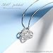 J.Rosée Necklace With 925 Sterling Silver Nonnyl Stetling Silver Two-Tone Cubic Zirconia Halo Flower/Clover/Elephant Charms Pendant 18