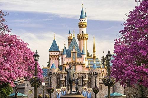Diy Oil Paint by Number Kit for Adults Beginner 16x20 Inch - Mosque Castle Landscape,Drawing with Brushes Christmas Decor Decorations Gifts (Framed)