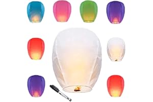 WITAIDE 10pcs Colors Paper Lanterns Decorative Party Hanging Decorations, Paper Lamps Have Excellent Decorative Effects and can Bring a Warm and Romantic Atmosphere to Spaces to Meet Decorative Needs.