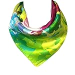Wrapables 100% Charmeuse Silk Square Scarf Neckerchief