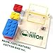 HAON Brick Lunch Boxes Bento for Children Toddler Kids To Go For Travel and Picnic (Non-Toxic Material Used Product) (Blue)
