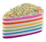 Anboor 5.8 Inches Squishies Cake Rainbow Jumbo Slow Rising Kawaii Scented Cheese Squishies,1Pcs