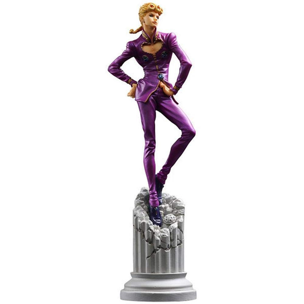 Homejuan Action Figures JoJo's Bizarre Adventure Giorno Giovanna Scene Model Standing Pose Animated 