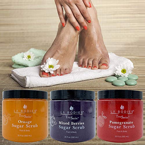 LAB Foot & Body Sugar Scrub Deep Exfoliating Nourishing Moisturizing