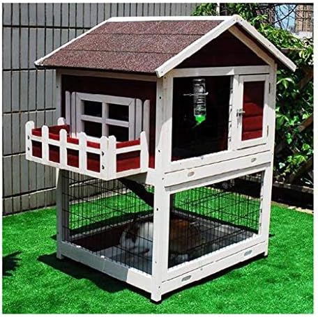 鶏小屋大きな木製ペットのウサギハッチと実行小屋ケージモルモットフェレットハウスホーム