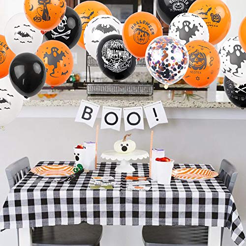 image for Funarty 200 Halloween Balloons 12 Inch Halloween Latex Balloons Bulk f