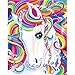 CANDYL Paint by Number Unicorn Pony DIY Oil Painting Paint by Number Kit for Kids Adults Canvas Painting by Numbers Arts Craft for Home Wall Decoration Paint by Number Unicorn Colorful Horse 16x20 Inc