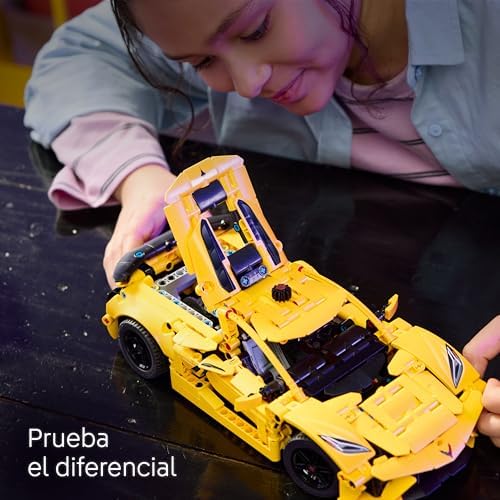 LEGO Technic Chevrolet Corvette Stingray Toy Sports Car Model Kit, veículo com portas e capô que abrem, decoração do quarto, presente para meninos e meninas 9 anos e mais velhos 42205