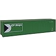 Walthers SceneMaster HO Scale Model of Cp Ships (Green, White, Black, Multimark Logo) 40' Hi Cube Corrugated Container W/Flat Roof,949-8206