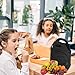 yookee home Lunch Bag Women Insulated Lunch Bag Kids Lunch Box for Men Lunchbox for Work Small Lunch Bag Reusable Lunch Tote Neoprene Lunch Bag Adult Lunch Box for Women Lunch Bags for Work Black