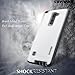 COVRWARE Iron Tank CASE for LG Stylo 2 / Stylo 2 Plus/Stylo 2 V, Built-in Screen Protector Heavy Duty Full-Body Rugged Holster Armor [Brushed Metal Texture Design] Case Belt Clip Kickstand, White