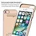 IPhone 7 Battery Case,Patea Portable iPhone7 Charger Case[3200mAh]Ultra Slim Scrub Li-Polymer,Iphone7 Power Case/Cover Pack Back Up with Stand 4.7 inch for iphone 7/6/6s Juice bank & power bank(Gold)