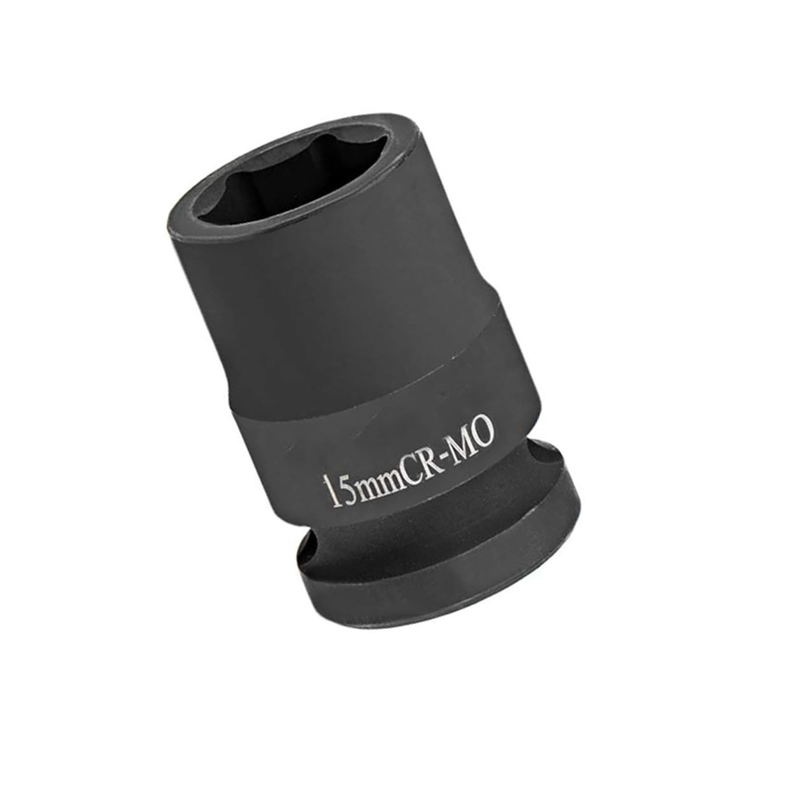 TOP-VIGOR 1/2-Inch Drive by 15mm (19/32 inch) Shallow Impact Socket, Durable Reliable Cr-Mo Alloy Steel, 6-Point, Metric Sizes for Home Car Repair
