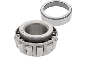 QJZ [1-Set] Cone 09081 Cup 09195 Tapered Roller Bearing 0.812" x 1.938" x 0.7813" (ID x OD x W) | 20.625 mm x 49.225 mm x 19.845 mm (ID x OD x W) Premium Wheel, Axle, Transfer Case Output Shaft Bearings